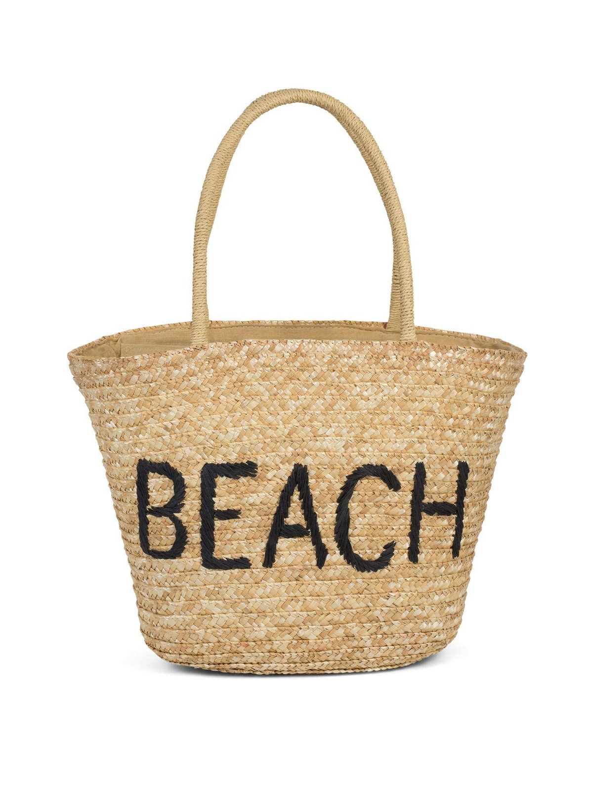 Strandtasche: Starten wir mit dem Wichtigsten, nämlich der Strandtasche selbst! Damit ihr all eure Essentials unterbringen könnt, solltet ihr zu einem geräumigen Modell mit mehreren Fächern greifen. In dieser Saison sind Bast- und Korbtaschen besonders heiß begehrt, aber auch Kreationen aus Canvas ergänzen euren Beach-Look perfekt. Die "Beach"-Korbtasche bekommt ihr übrigens hier.