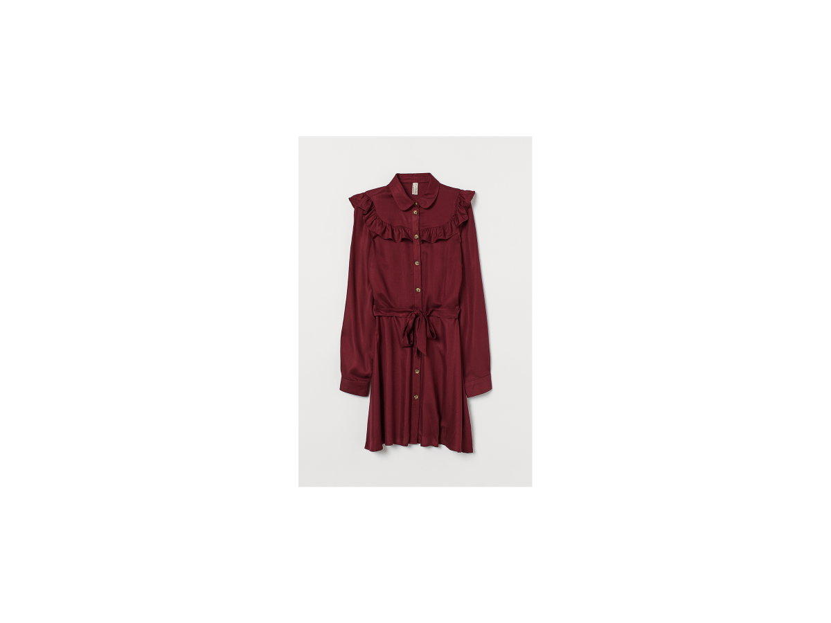 Blusenkleid mit Volant