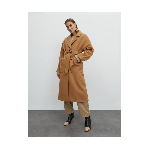 EDITED Mantel 'Santo' Damen beige