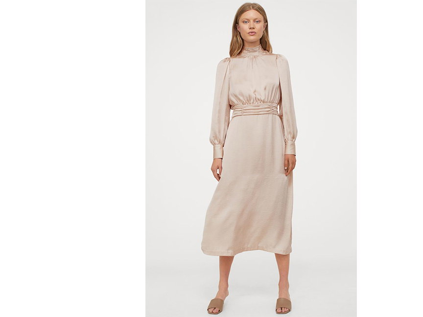 H&M Kleid Rosa Puder