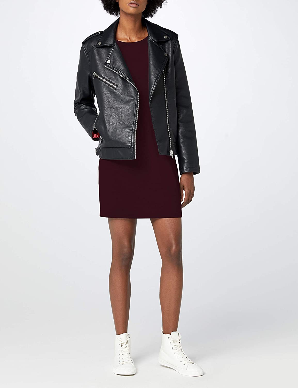 Kurzes Herbstkleid mit Zipper an der Rückseite – hier shoppen!