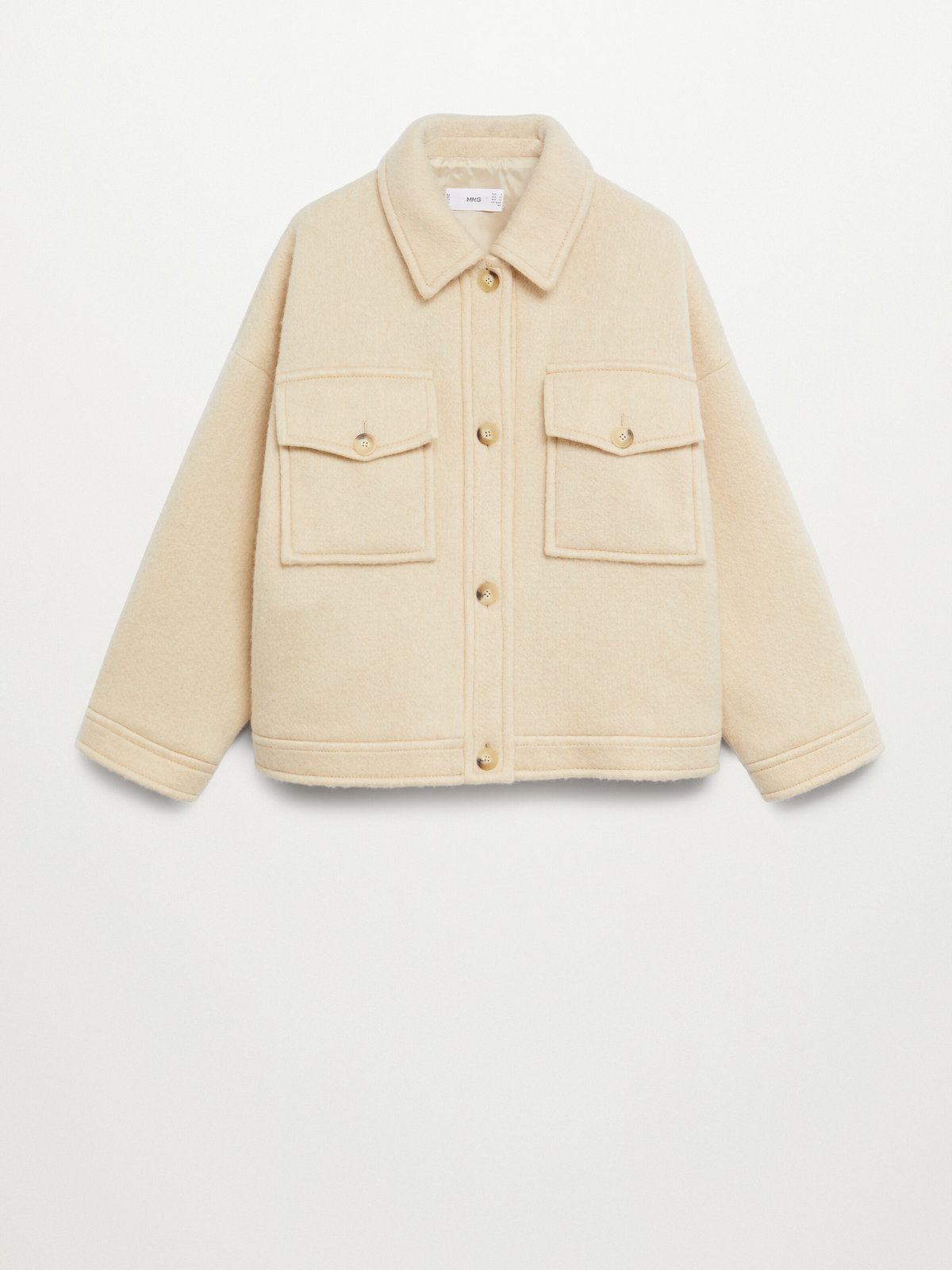 Beige Hemdjacke