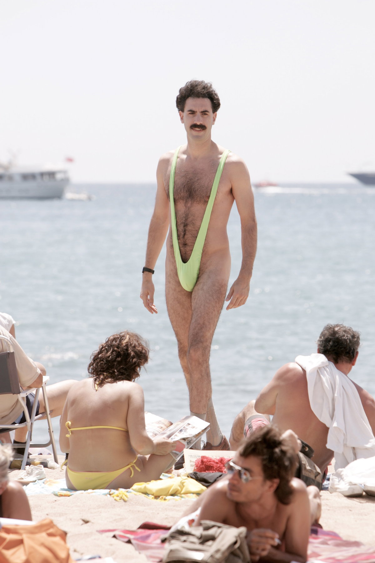 Borat am Strand