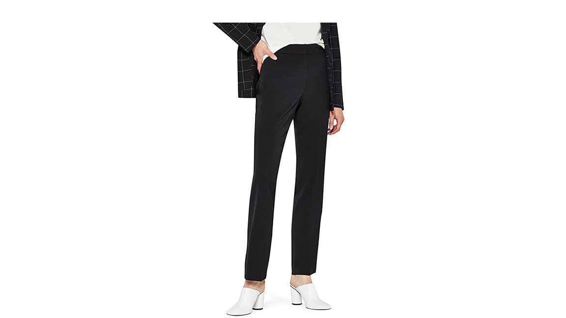 Bundfaltenhose schwarz