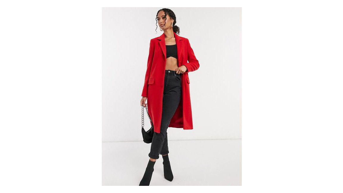 Roter Mantel Asos