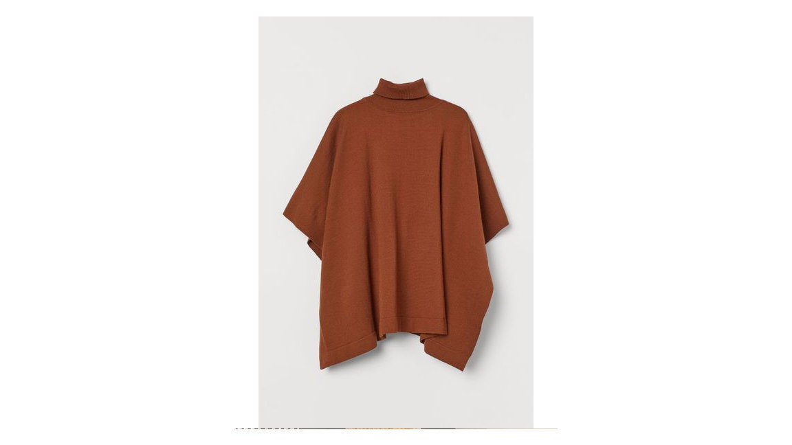 Poncho braun H&M