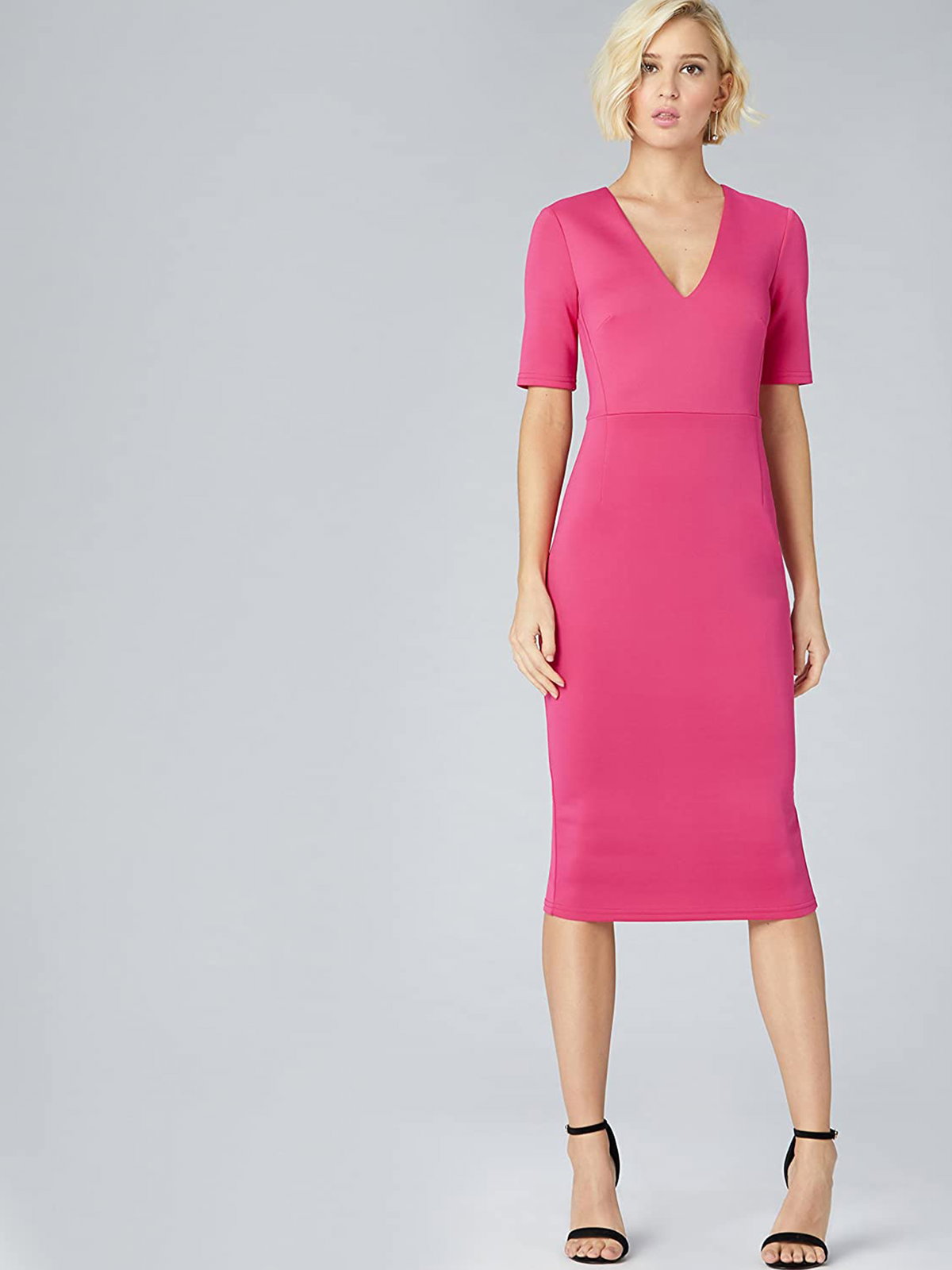 Figurbetontes Kleid in pink