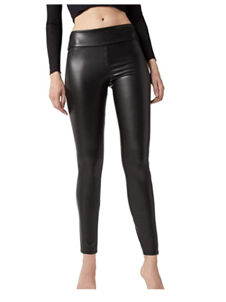 Lederleggings