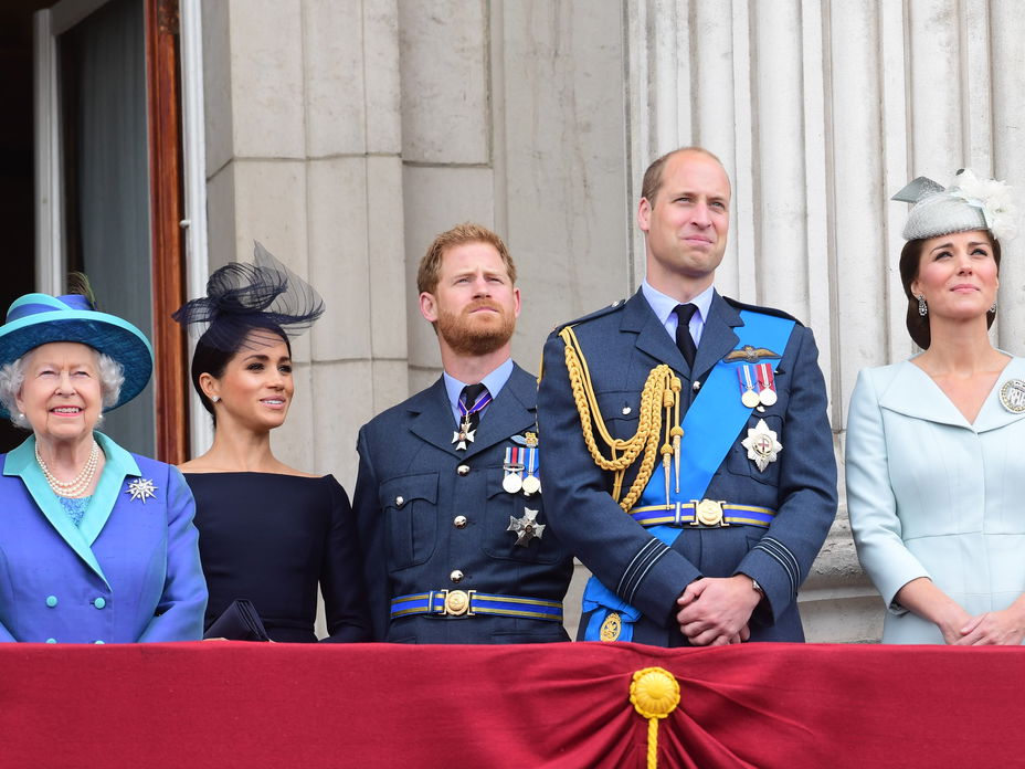 Royal Family auf dem Balkon des Buckingham Palastes
