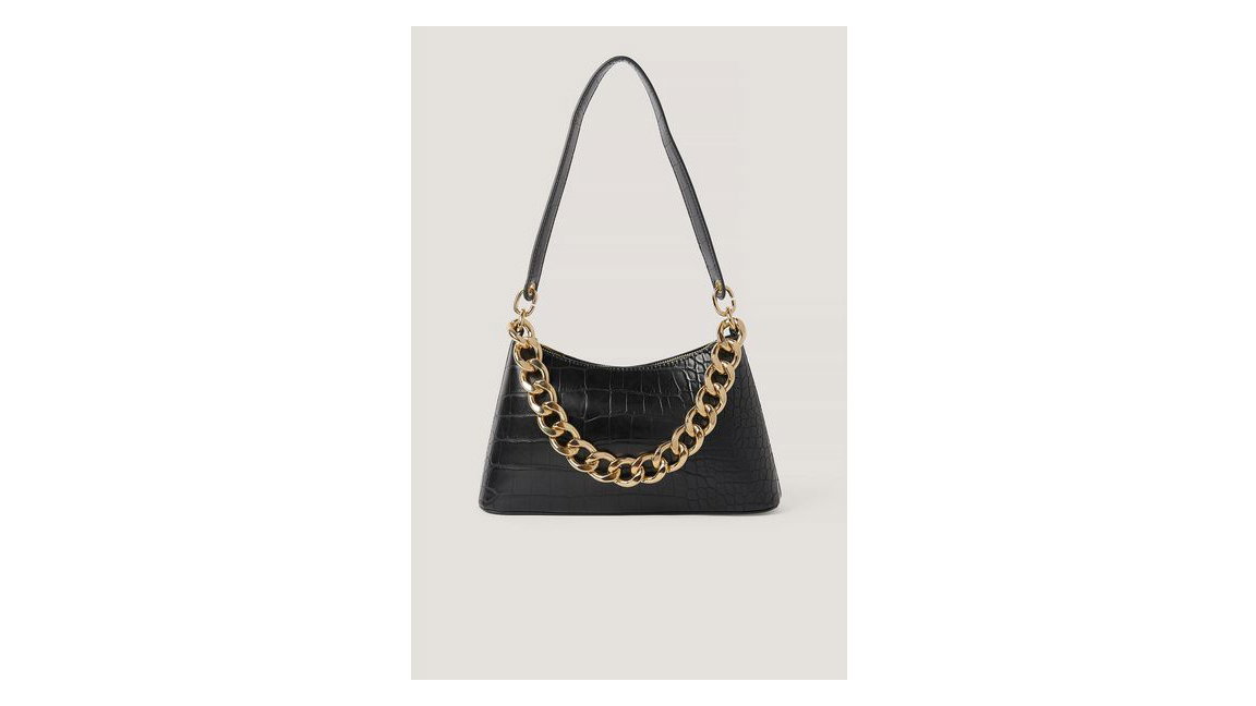 Tasche mit Kette Gold