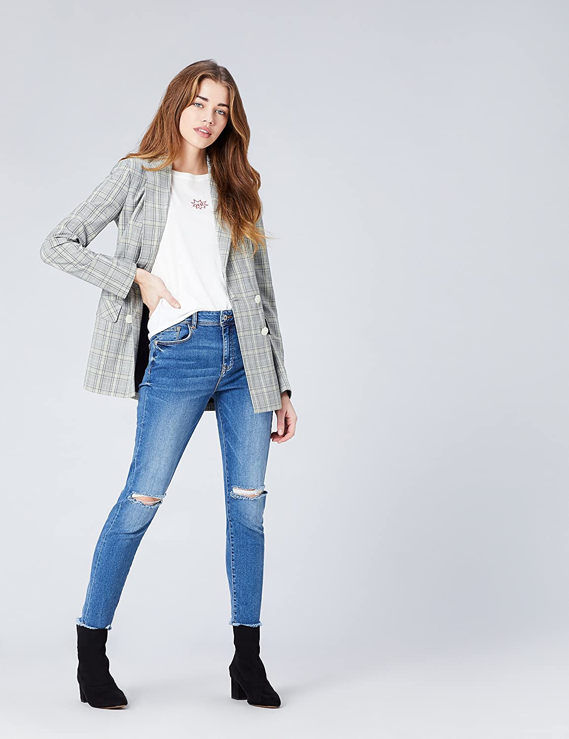 Heller Blazer im Oversized-Schnitt