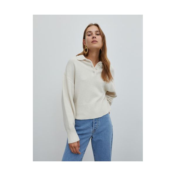 Pullover mit Polokragen