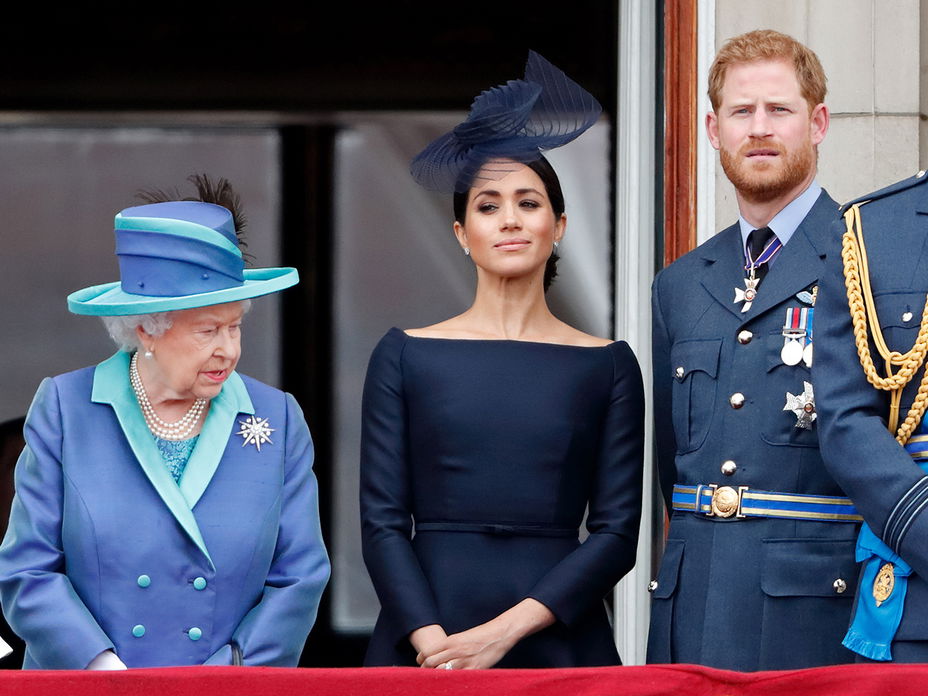 Queen Elizabeth, Meghan Markle und Prinz Harry