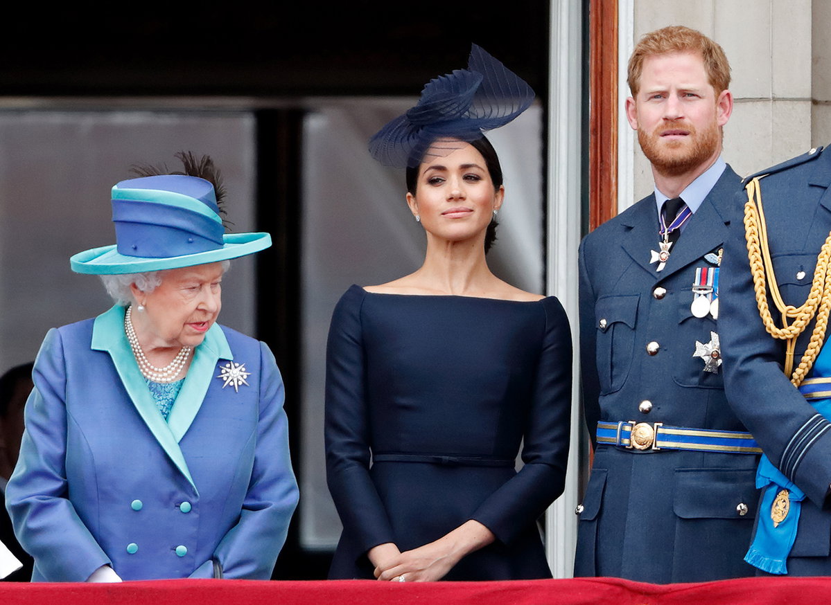 Queen Elizabeth, Meghan Markle und Prinz Harry