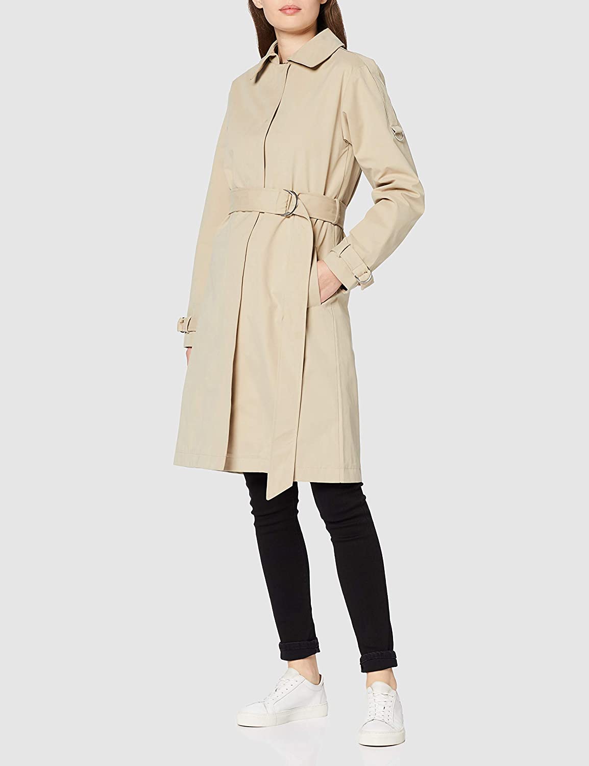 Trenchcoat mit verdeckter Knopfleiste