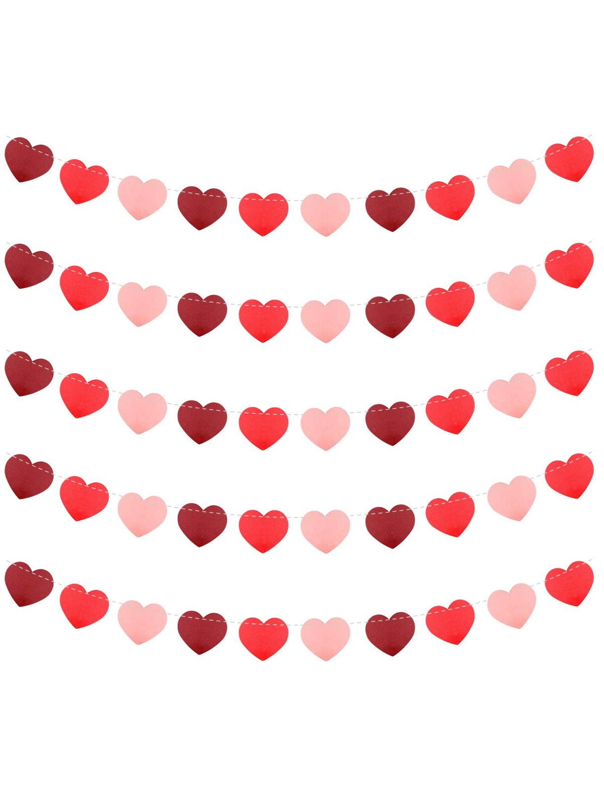Valentinstag Deko Herzgirlande