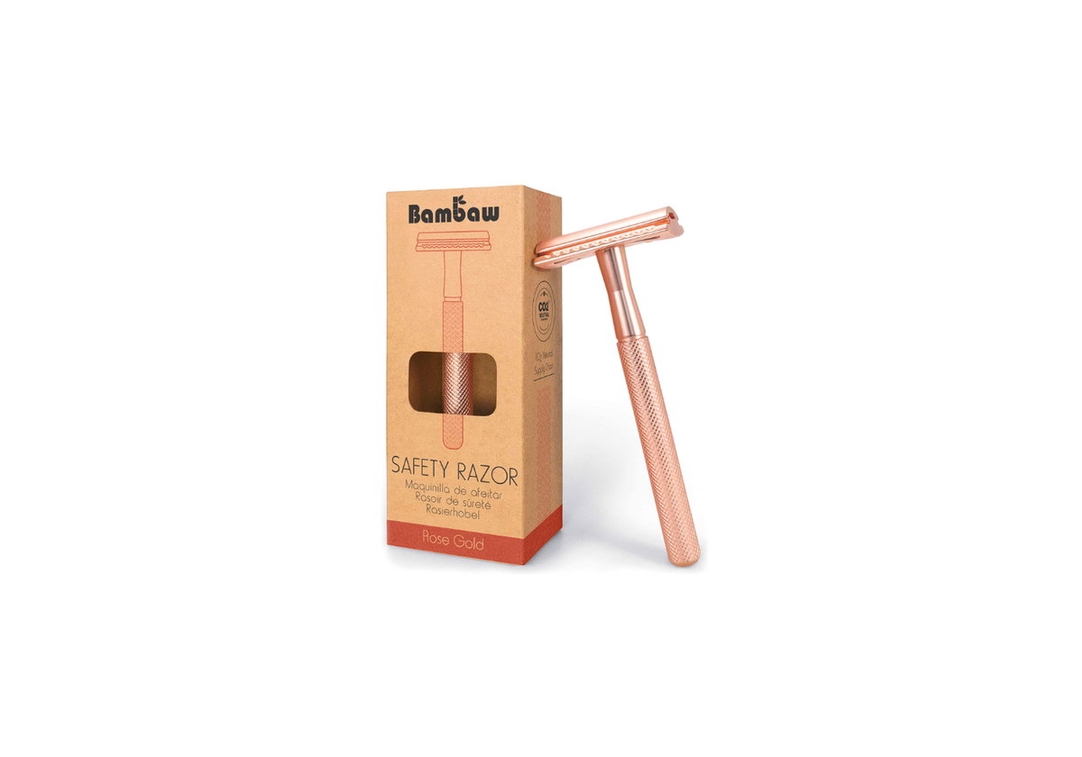 Rasierhobel in Roségold von Bambaw