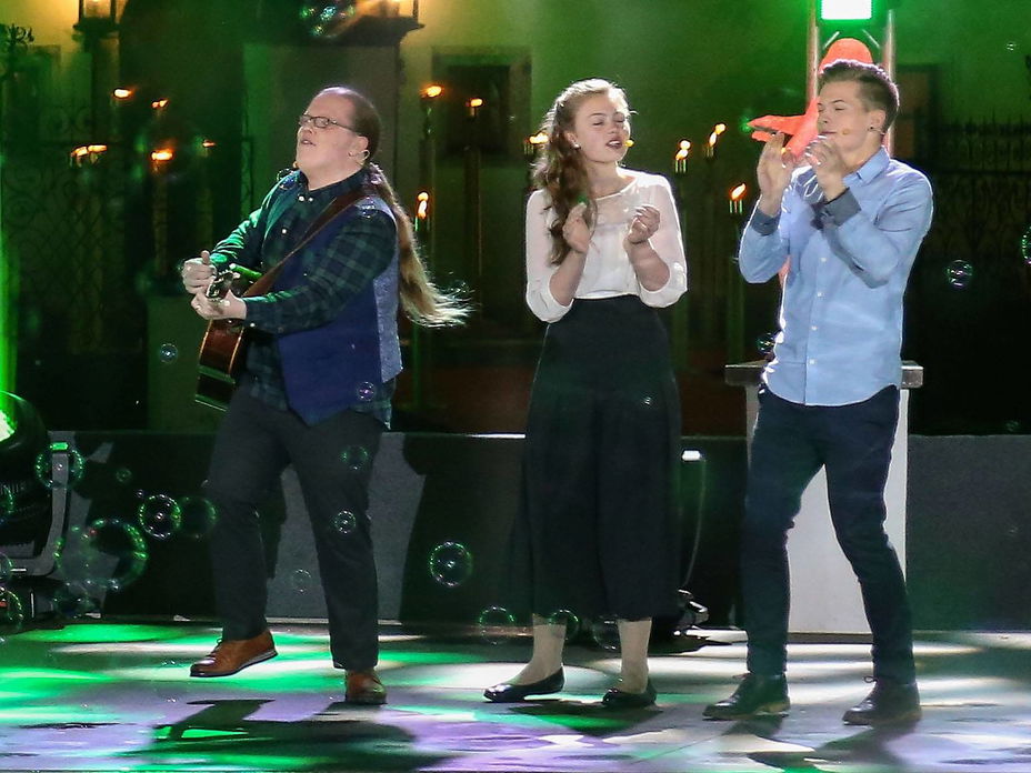 Angelo Kelly mit Helen und Gabriel