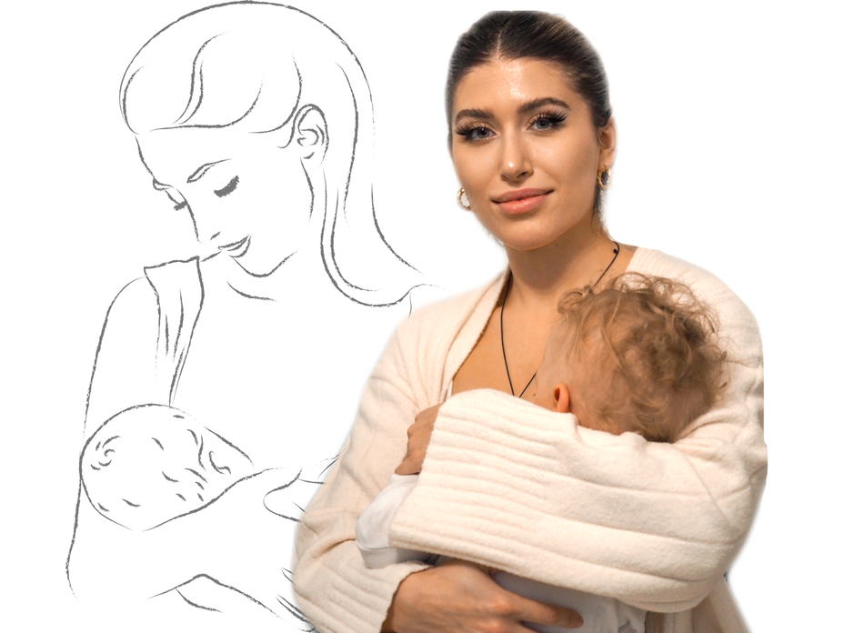 Diana June mit ihrem Baby Adrian
