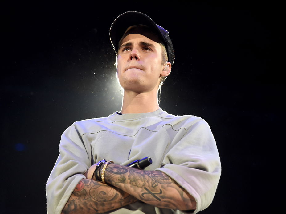 Justin Bieber auf der Bühne