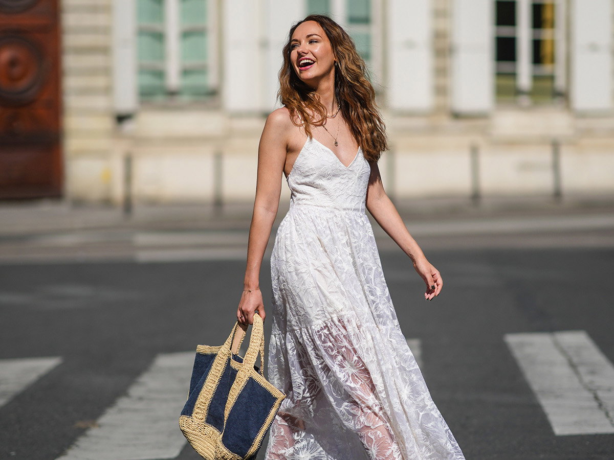 Ophélie Duvillard weißes Kleid