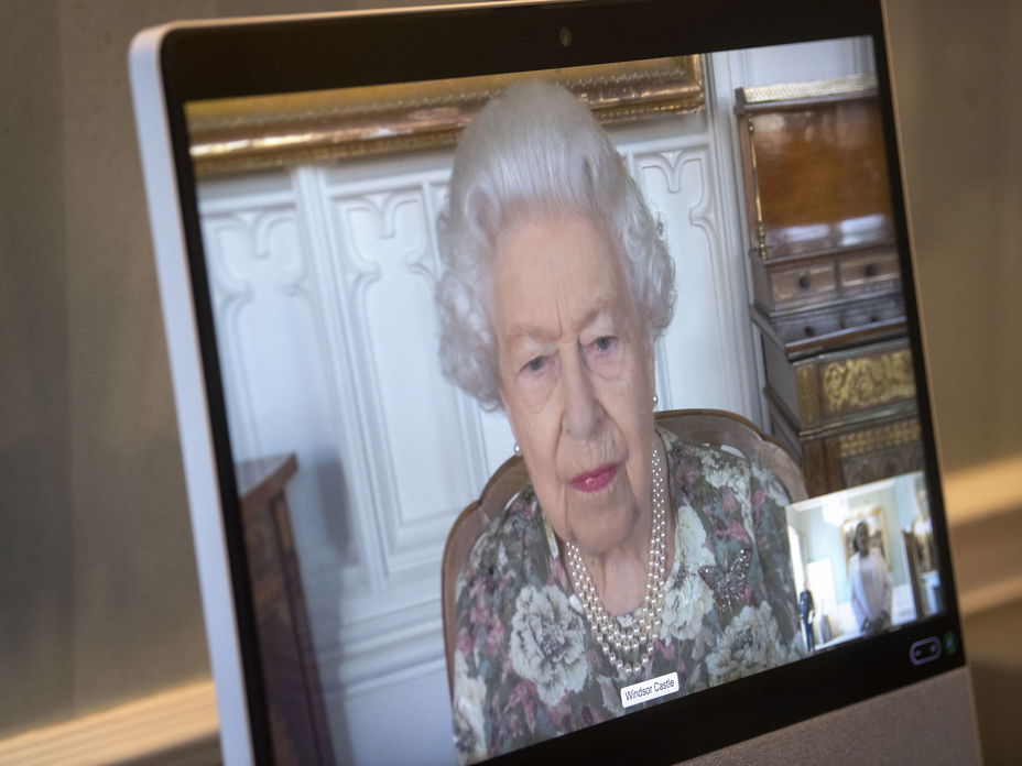 Queen Elizabeth im Call