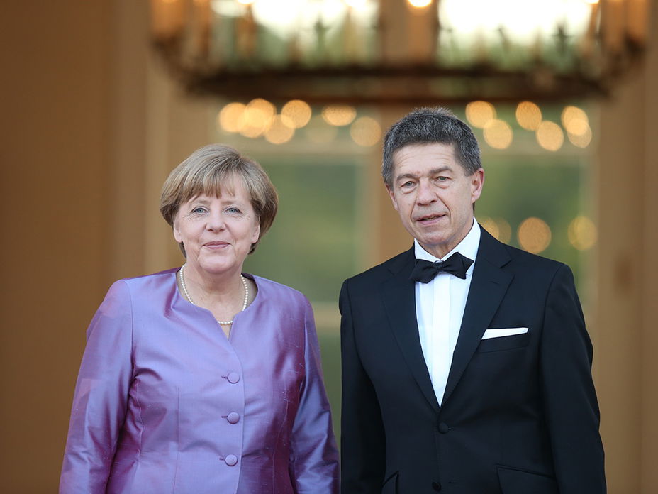Angela Merkel und Joachin Sauer