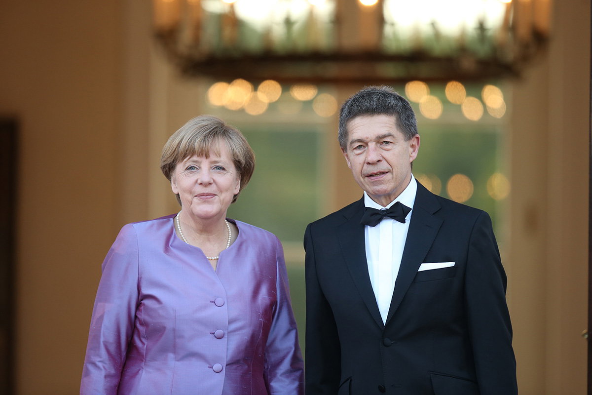 Angela Merkel und Joachin Sauer