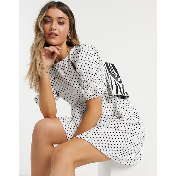 Kleid mit Puffärmel