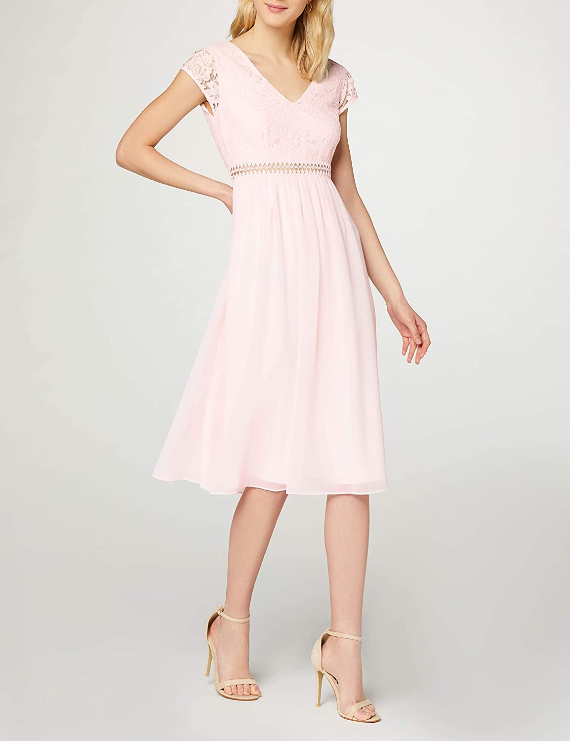 Chiffon-Kleid in Midi-Länge
