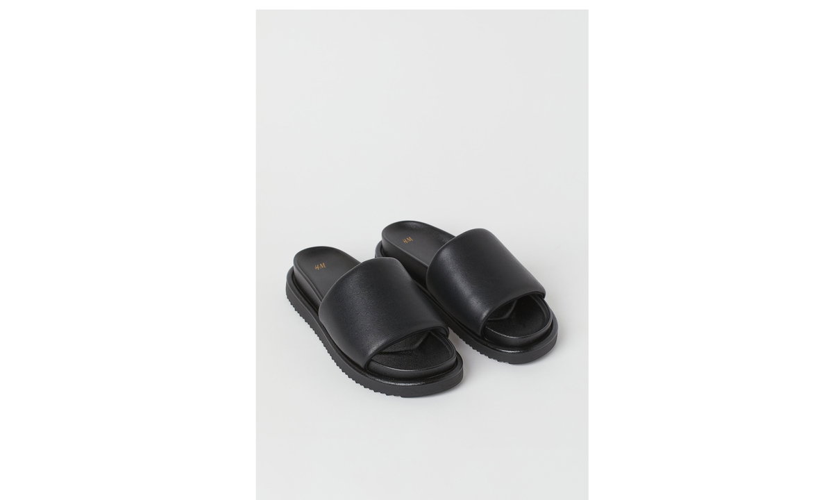 H&M Sandale Schwarz
