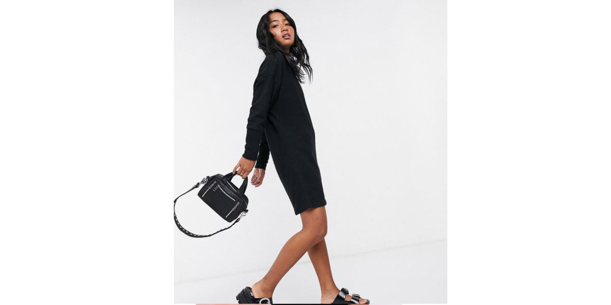 Strickkleid schwarz asos