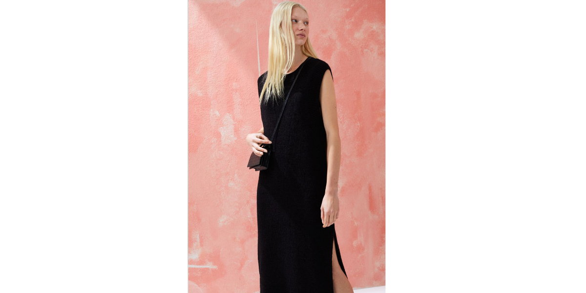 Strickkleid schwarz H&M