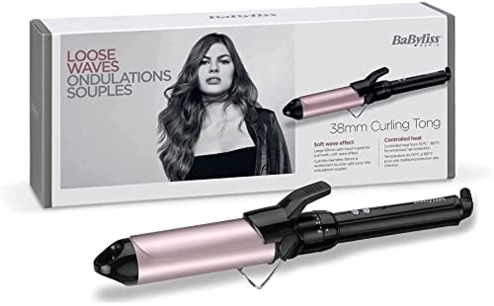 Babyliss Lockenstab 38mm mit Klemme für große Locken