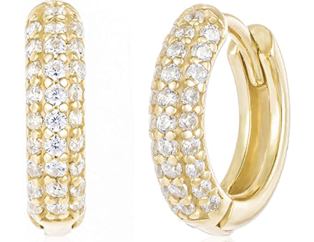 Ohrringe Kreolen mit Strass von Brandlinger