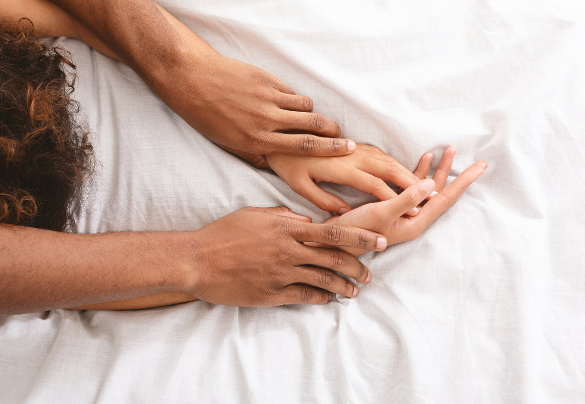 Mann und Frau Hände Sex bestes Alter