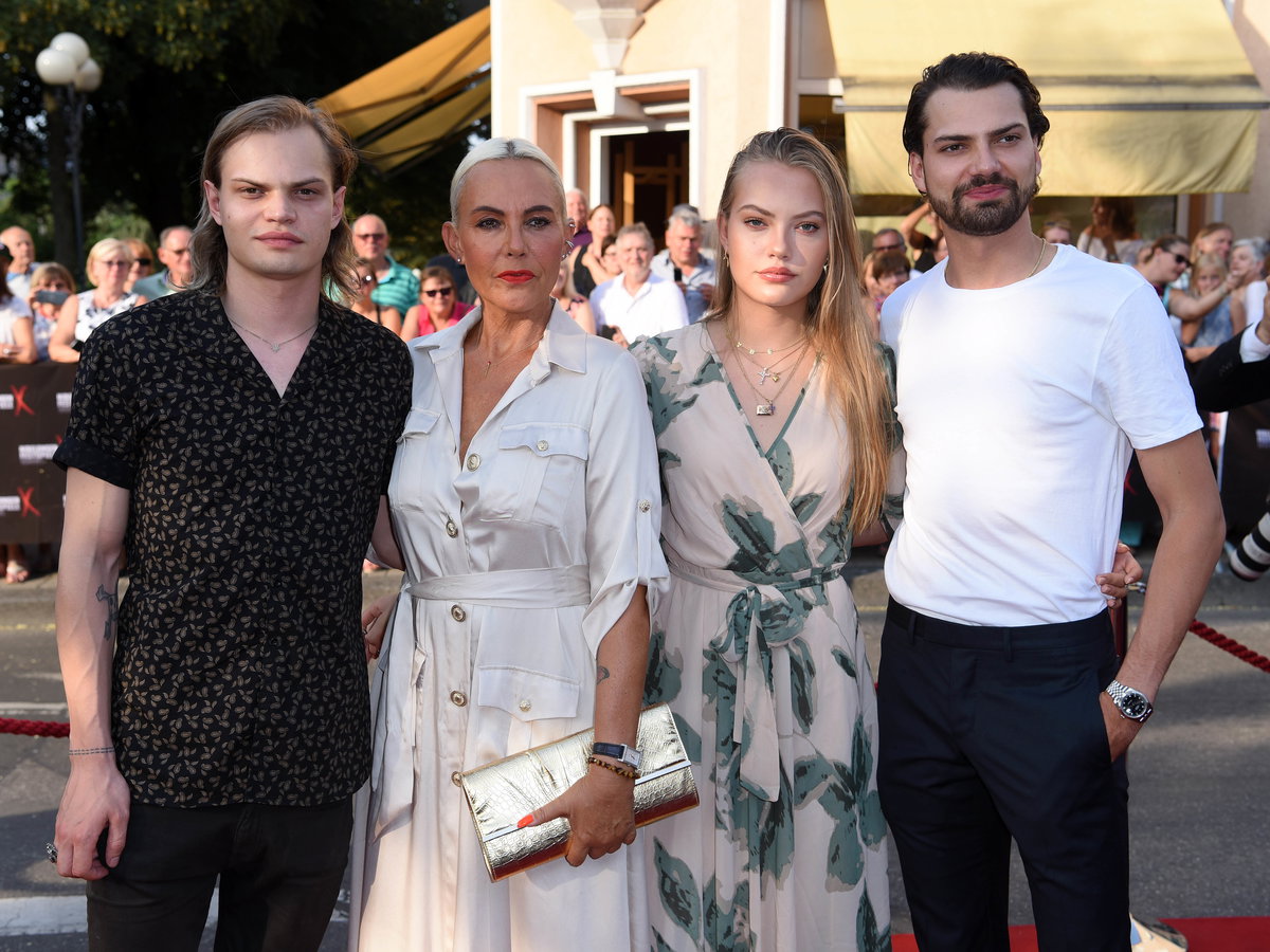 Natascha, Jimi Blue, Cheyenne und Wilson Gonzales Ochsenknecht bei Nibelungen Festival