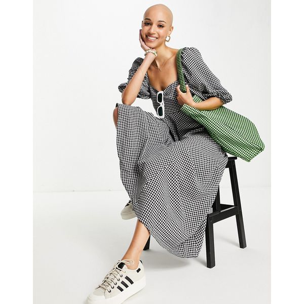 Graues Maxikleid