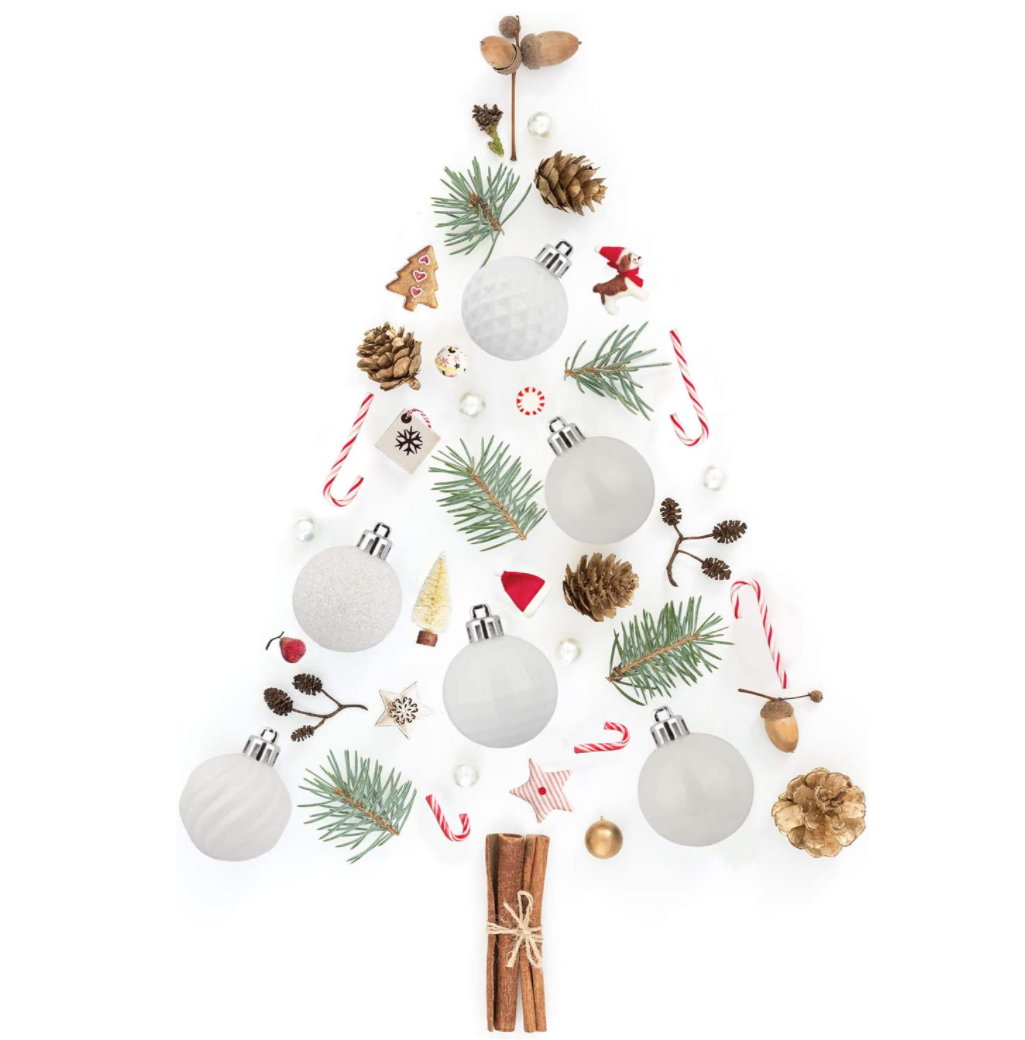 Weihnachtskugeln weiß