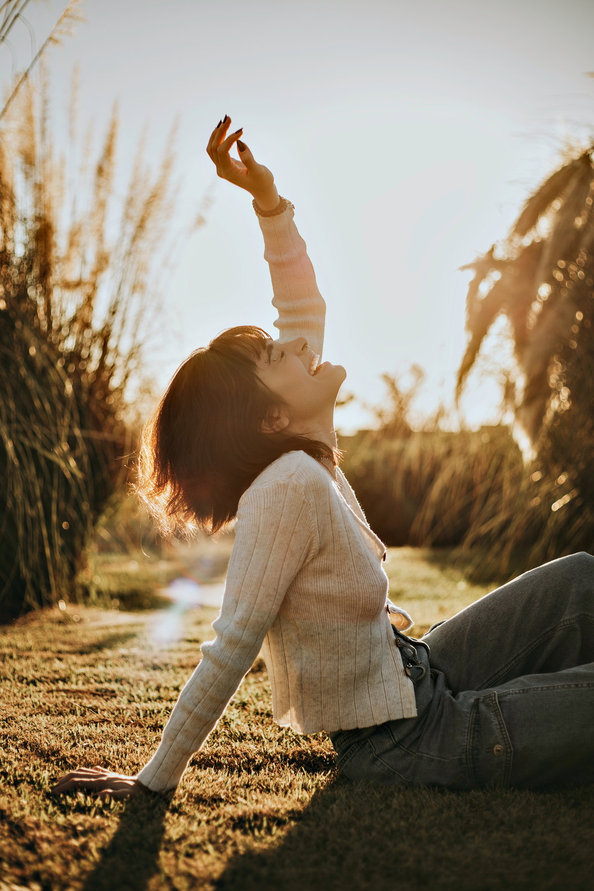 Horoskop: Frau in der Sonne
