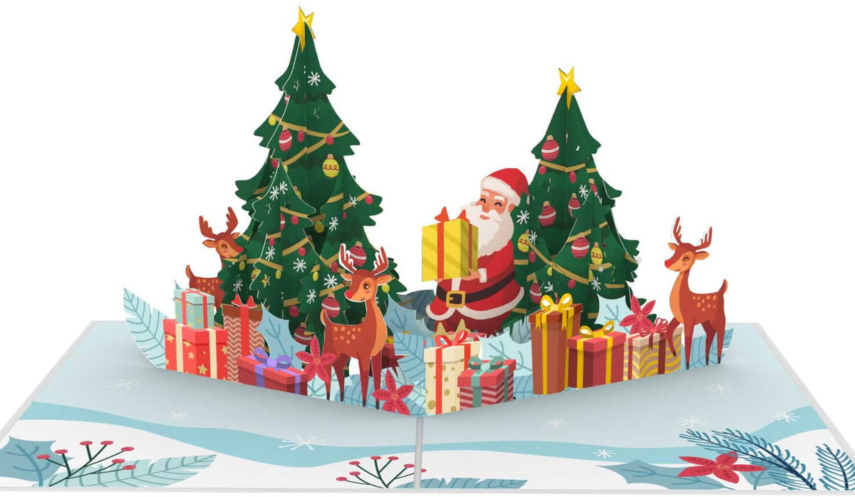 Weihnachtskarte Pop-up 3D