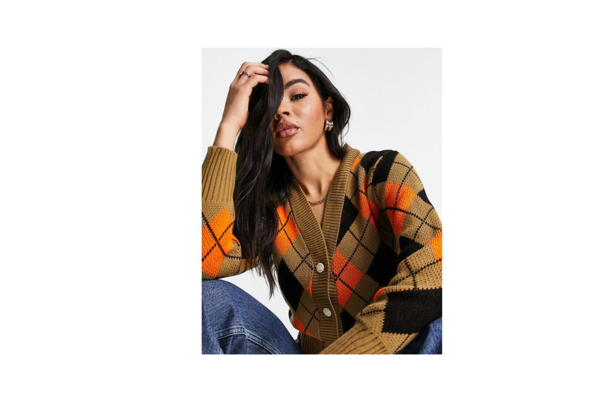 Argyle Cardigan ASOS