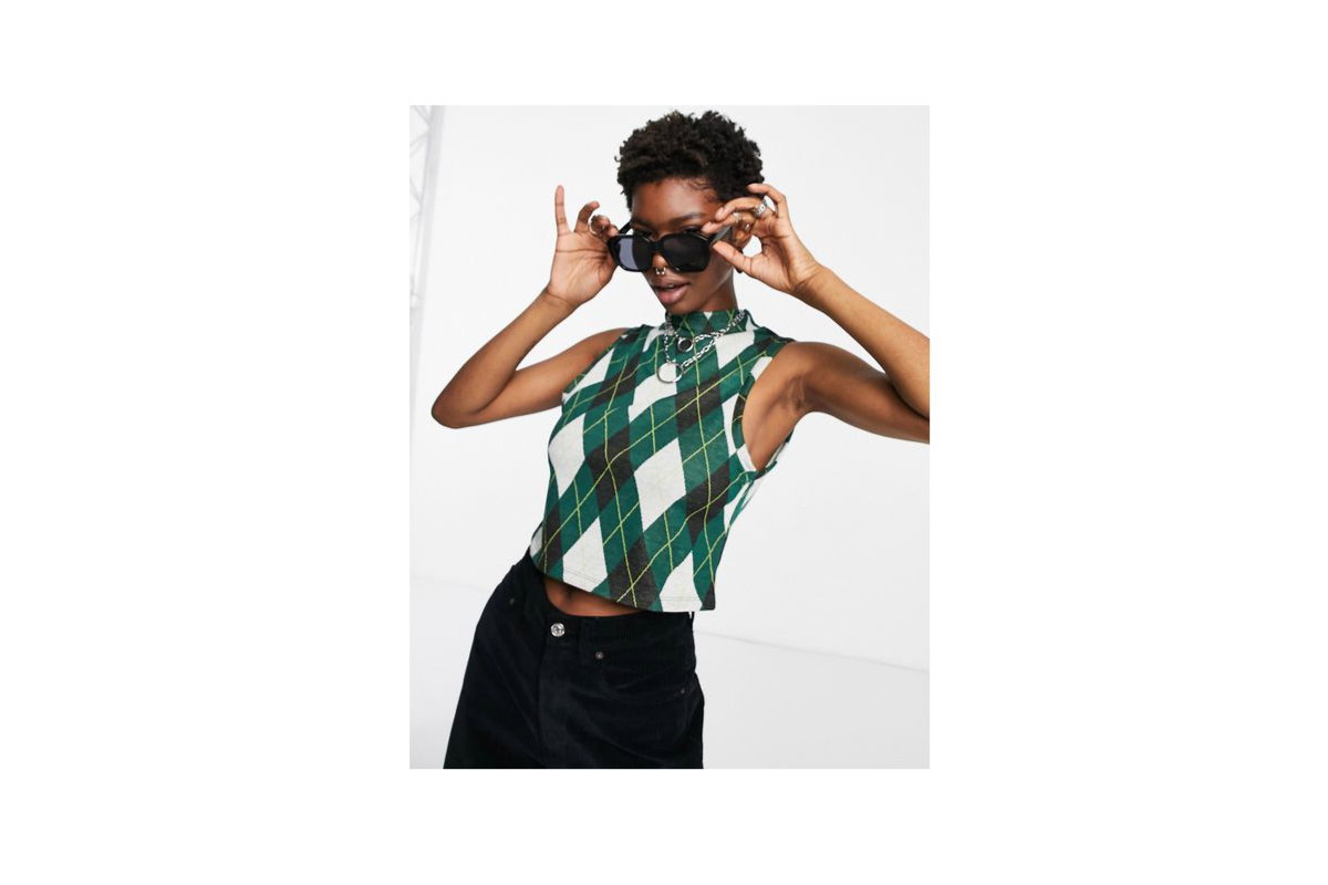 Argyle ASOS Pullunder grün