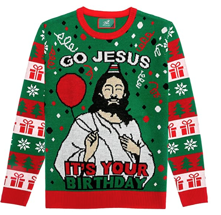 Weihnachtspullover Jesus