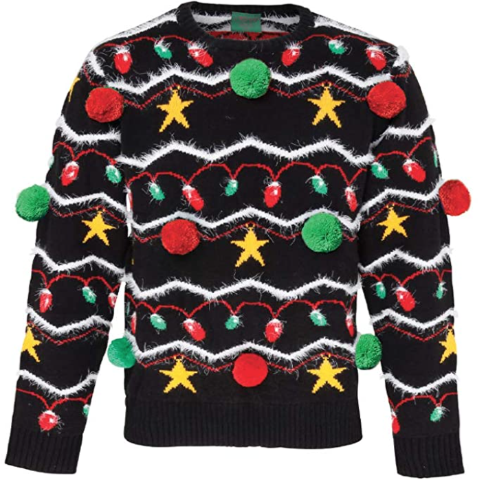Weihnachtspullover Bommeln