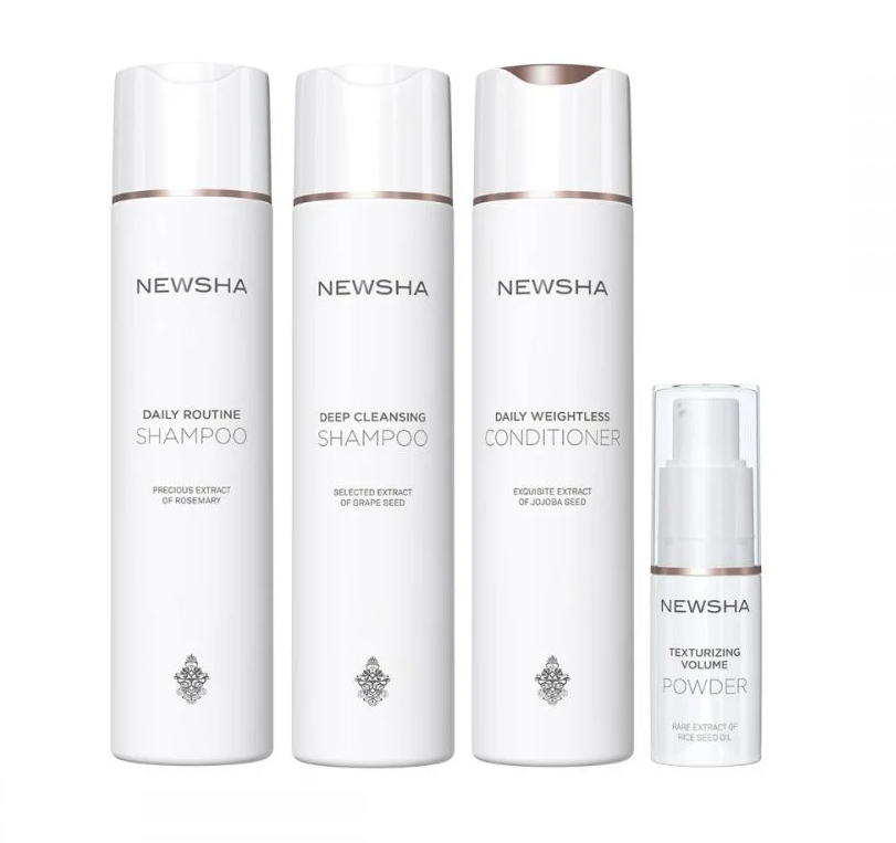 Newsha Set tägliche Pflege Shampoo Conditioner Powder