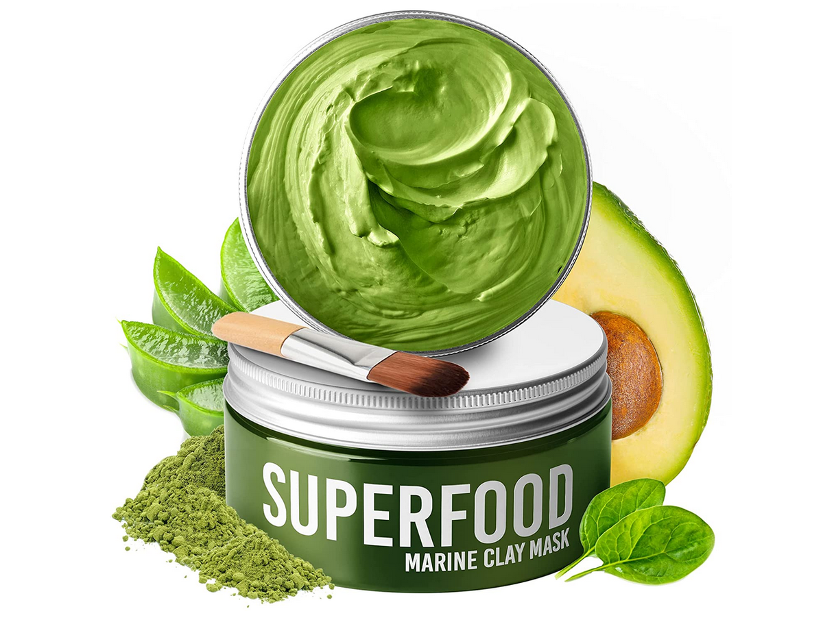 Gesichtsmaske mit Avocado