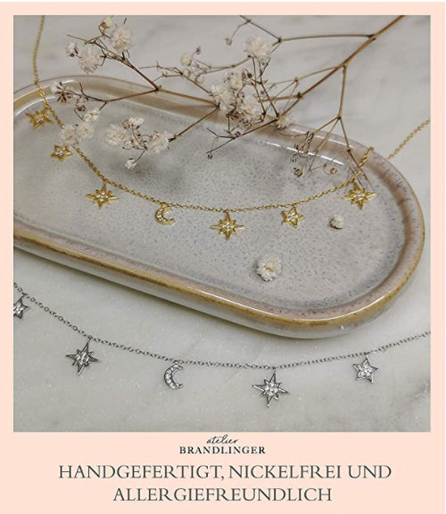 Brandlinger Kette Mond und Sterne