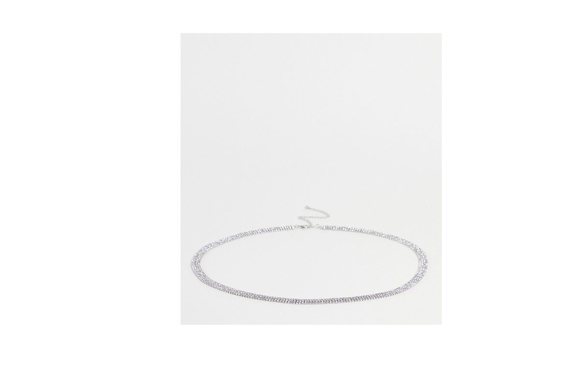Kette Glitzer Strass ASOS