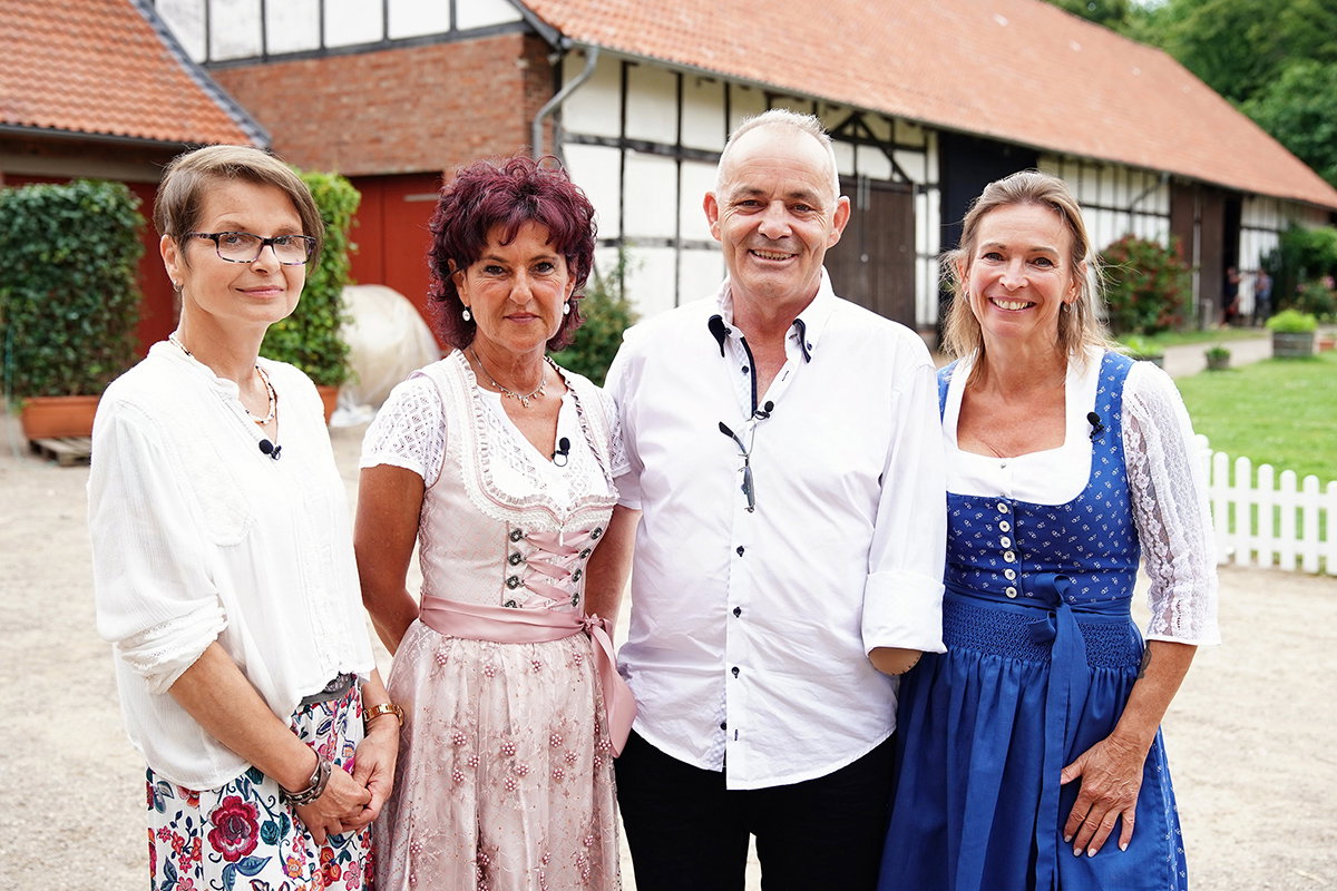 Kornelia, Laurence, Olaf und Bettina von "Bauer sucht Frau"